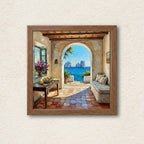 Mediterranean Coastal Framed Wall Art