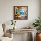 Mediterranean Coastal Framed Wall Art