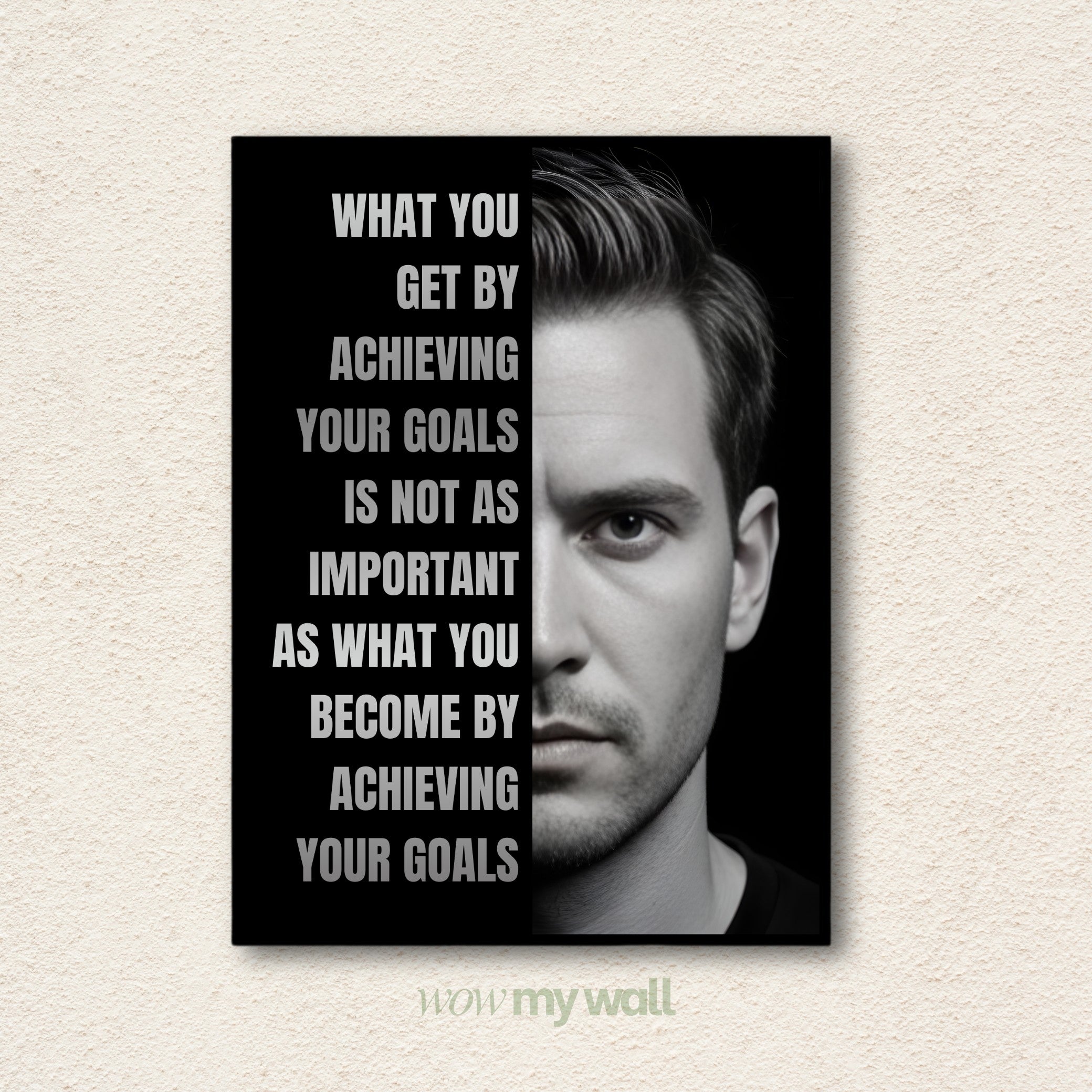 "What You Become" Motivational Wall Art