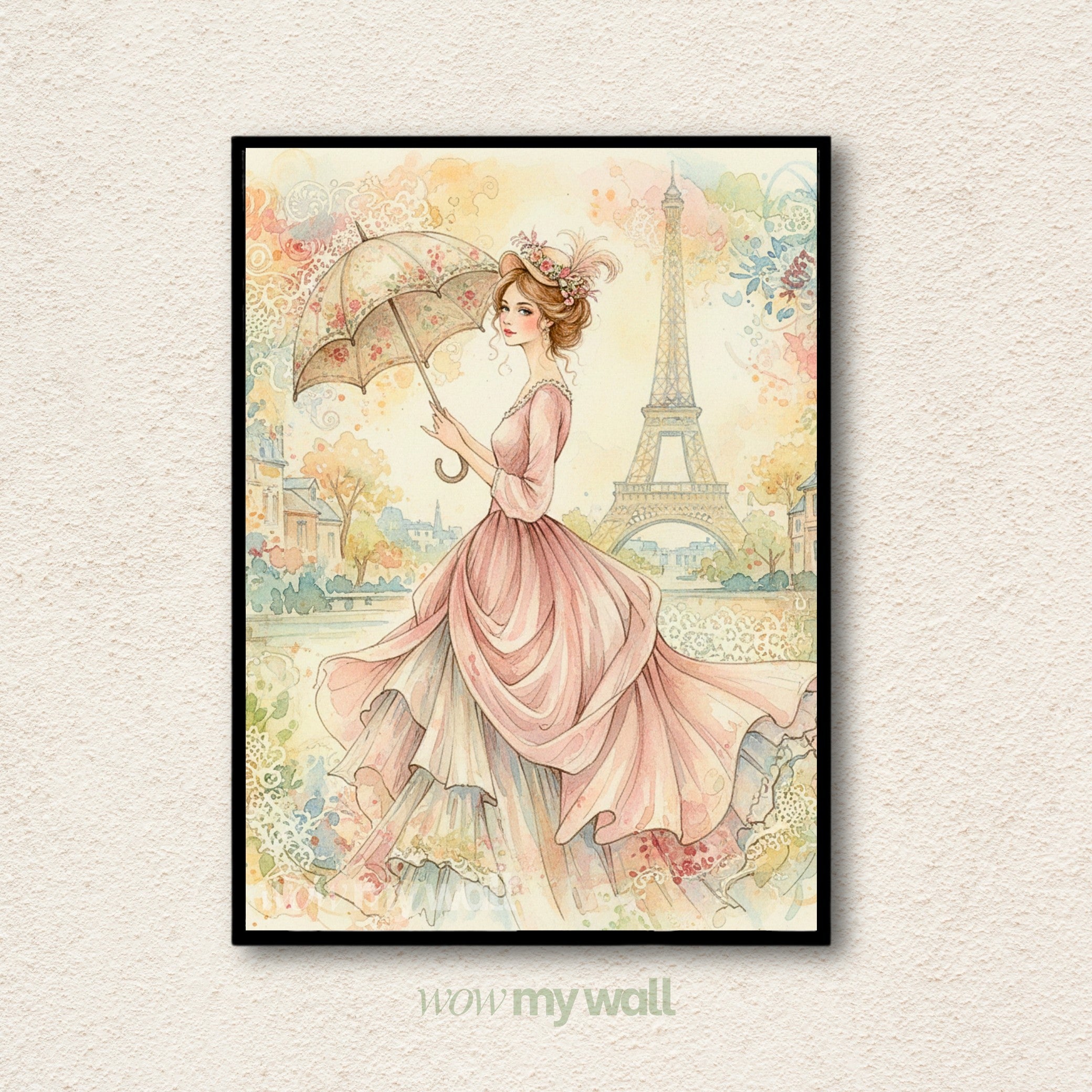 Vintage Blush Parisian Elegance