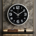 Cosmos Galaxy Print White Wall Clock
