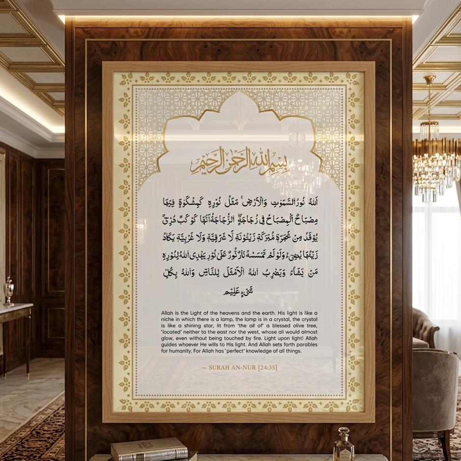Surah An-Nur (24:35) Islamic Wall Art