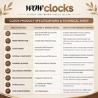 Wood Pattern Wall Clock with Dark Center