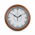 Distressed White Finish Wood Pattern Wall Clock