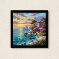 Capri Shores Mediterranean Villa Framed Wall Art