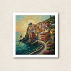 Riviera Radiance Mediterranean Harbor Framed Wall Art