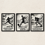 Sports Motivation Wall Art — Set of 3