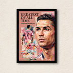 Cristiano Ronaldo "Greatest of All Time" Wall Frame