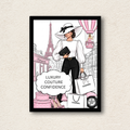 Chic Paris Fashion Art Print
