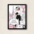 Chic Paris Fashion Art Print