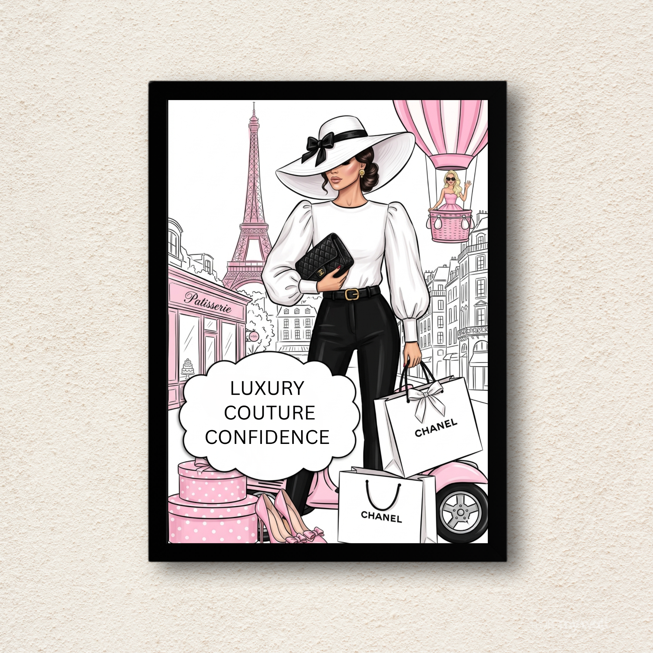 Chic Paris Fashion Art Print