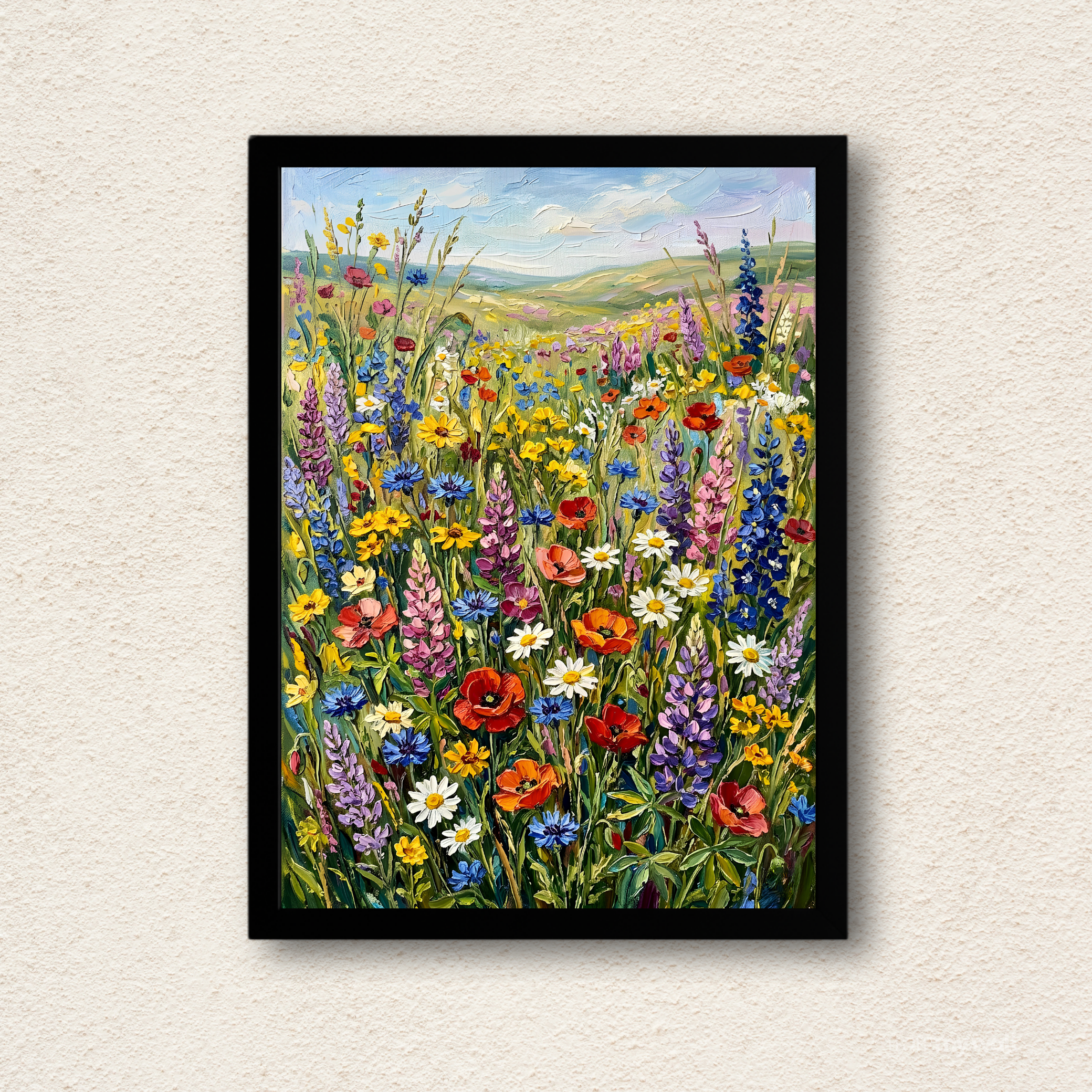 Vibrant Wildflower Meadow Wall Art