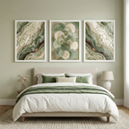 Sage Meadow: 3-Piece Botanical Wall Art Set