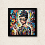 Iconic Rebellion Urban Pop Art Framed Wall Art