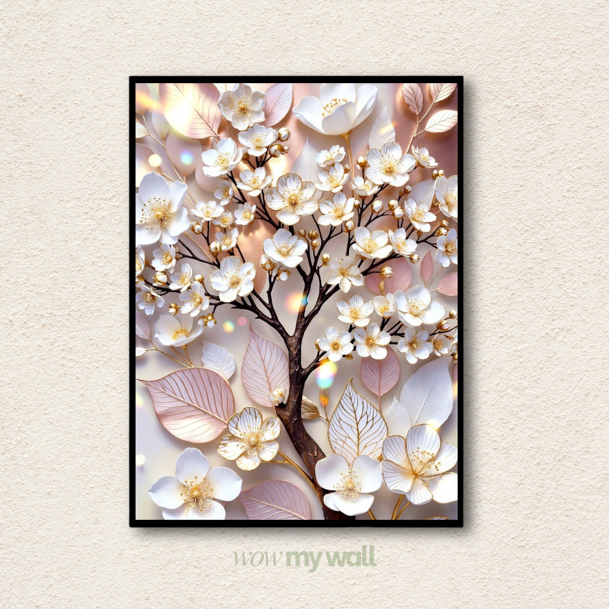 3D Floral Blossom Tree Wall Art