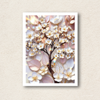 3D Floral Blossom Tree Wall Art