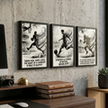 Sports Motivation Wall Art — Set of 3 - WOW My Wall