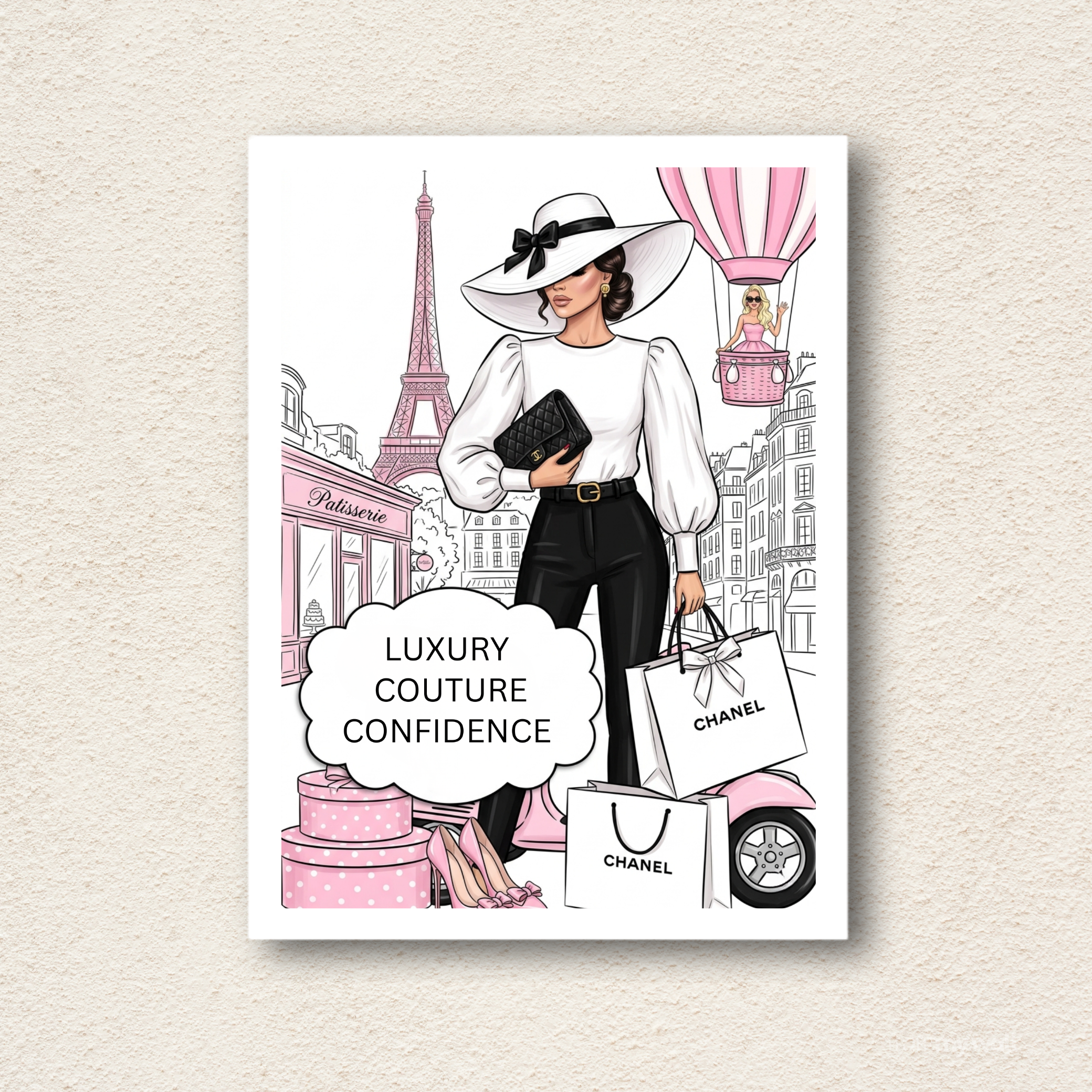 Chic Paris Fashion Art Print
