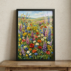 Vibrant Wildflower Meadow Wall Art