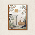 "Zen Sanctuary" Japanese Landscape Wall Art