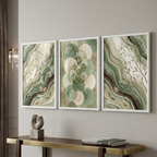 Sage Meadow: 3-Piece Botanical Wall Art Set