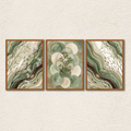 Sage Meadow: 3-Piece Botanical Wall Art Set