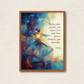 Rumi Poetry & Whirling Dervish Wall Frame
