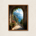 Mediterranean Archway Coastal Wall Frame
