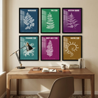 Botanical Ferns 6-Piece Gallery Wall Frame Set