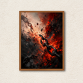 Shattered Iron Chains Abstract Framed Wall Art