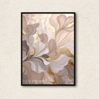 "Serenity Leaf" Modern Botanical Digital Art Frame
