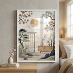 "Zen Sanctuary" Japanese Landscape Wall Art