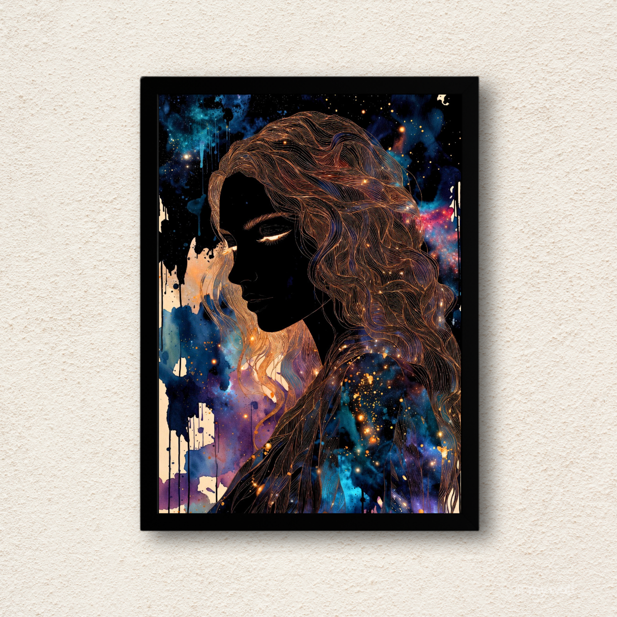 Cosmic Woman Silhouette