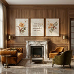 Wildflower Inspirational Wall Frames Set of 3