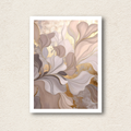 "Serenity Leaf" Modern Botanical Digital Art Frame