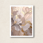 "Serenity Leaf" Modern Botanical Digital Art Frame