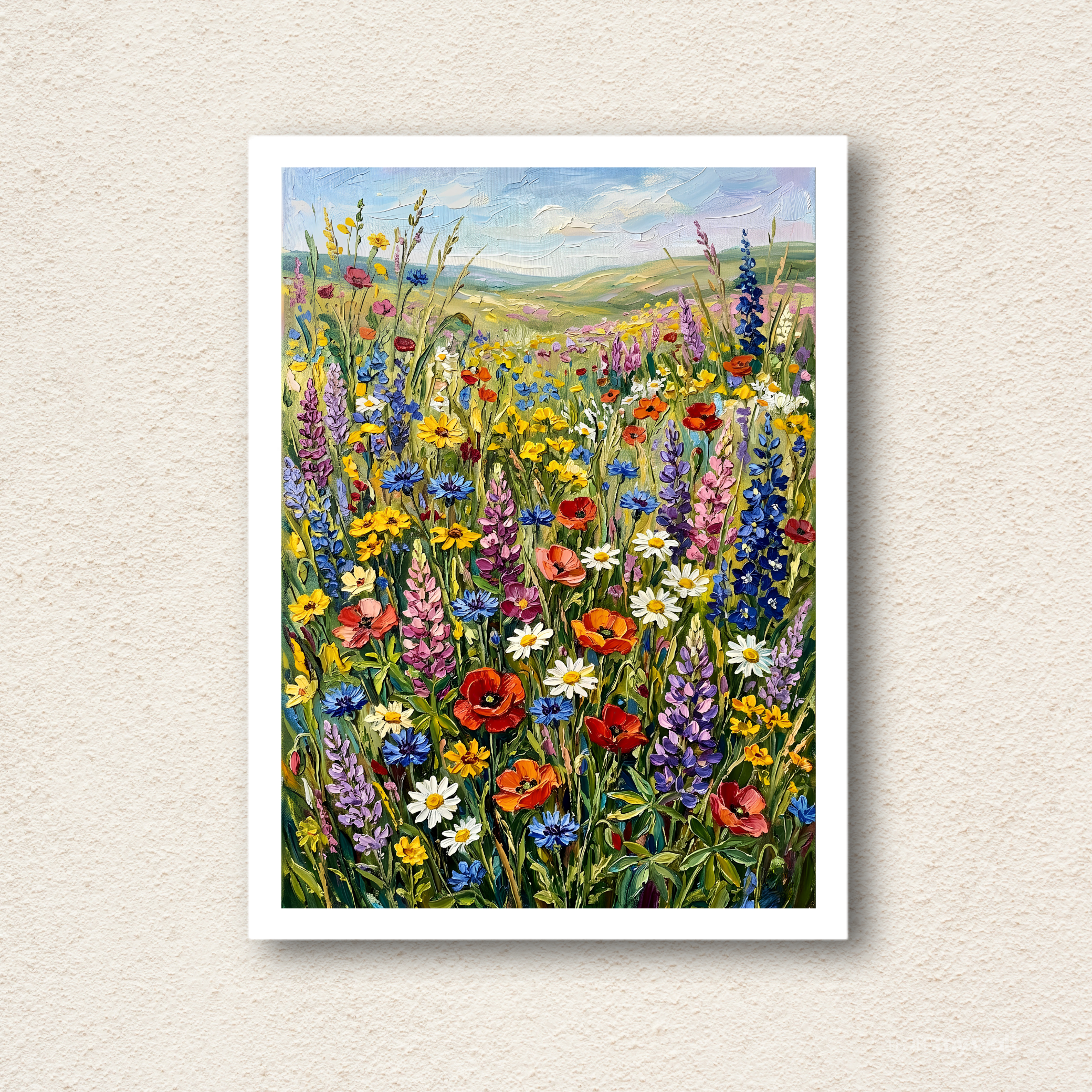 Vibrant Wildflower Meadow Wall Art