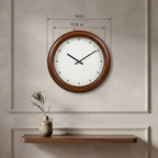 Distressed White Finish Wood Pattern Wall Clock