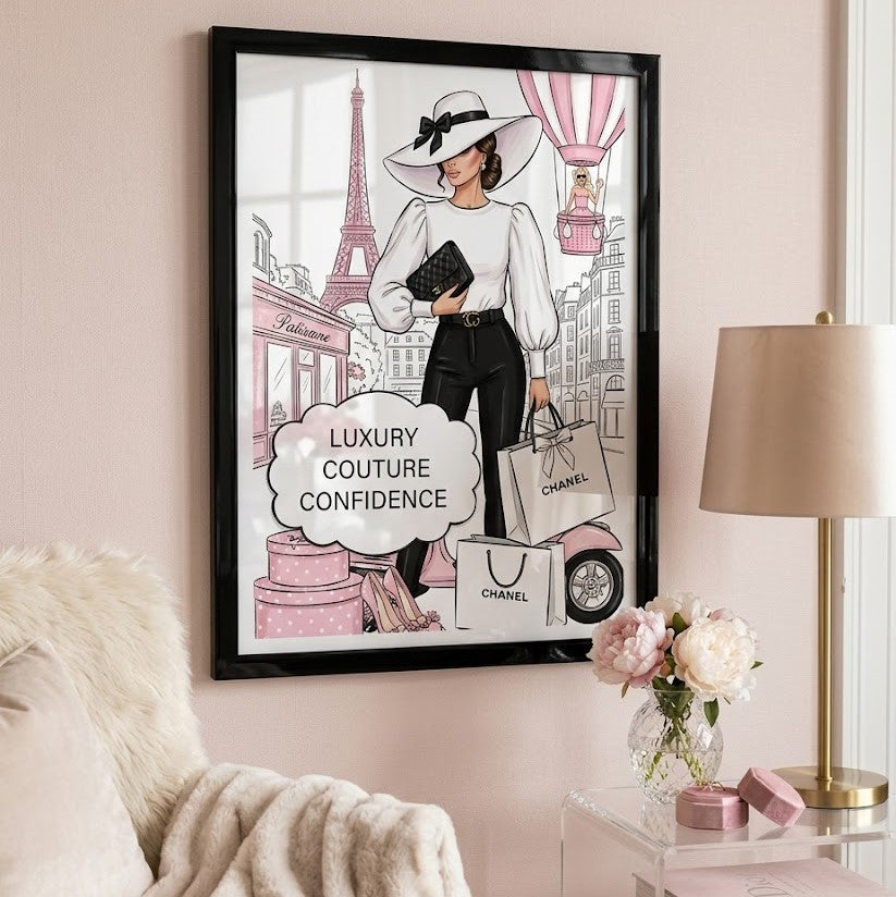 Chic Paris Fashion Art Print